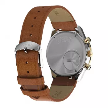 Timex TW2W64400 miesten kenttäkello 42mm musta kellotaulu ruskea nahkaranneke