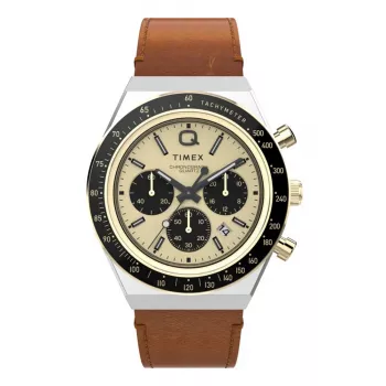 Timex TW2W64400 miesten kenttäkello 42mm musta kellotaulu ruskea nahkaranneke