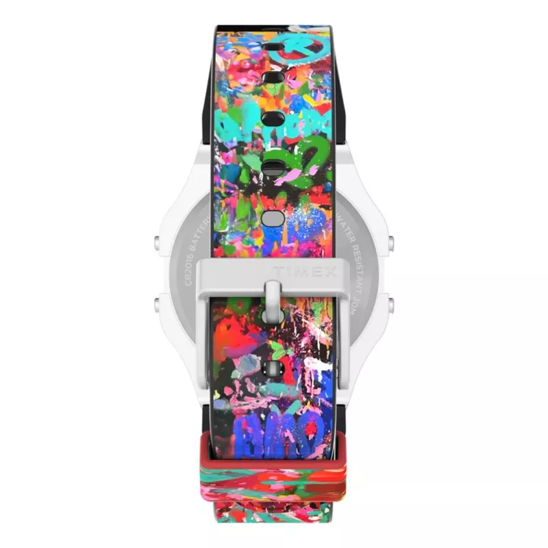Timex unisex TW2Y46800 34 mm hopea sininen ruostumaton teräs kvartsikello