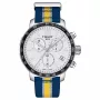 TISSOT T-Sport Chrono XL Classic miesten kello 42mm ruskea nahkaranneke hopeinen kellotaulu T09541717372