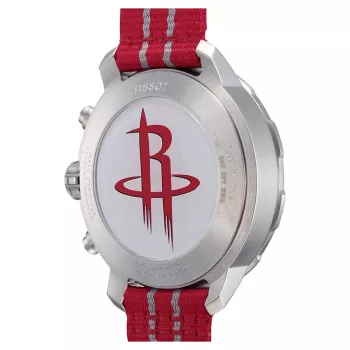 TISSOT T-Sport Chrono XL Classic miesten kello 42 mm hopeinen kellotaulu sininen tekstiiliranneke sveitsiläinen kvartsikronografi T09541717037