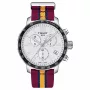 TISSOT T-Sport Quickster kronografi miesten kello 42mm musta kellotaulu NATO-ranneke T0954171707