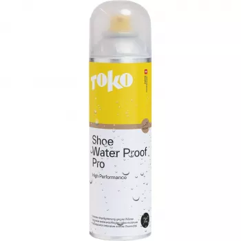 Toko Shoe Water Proof Pro 250ml - PFC-vapaa kyllästesuihke nahalle, mokkanahalle, nubukille, tekstiileille, synteettisille materiaaleille, hengittäville kalvoille