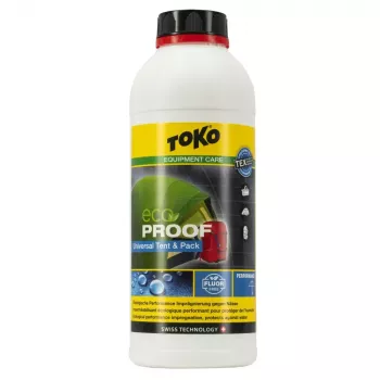 TOKO Tent and Pack Proof 1000 ml täyttö - kyllästysaine ja vedenpitävä käsittely teltoille, repuille ja ulkoilutekstiileille