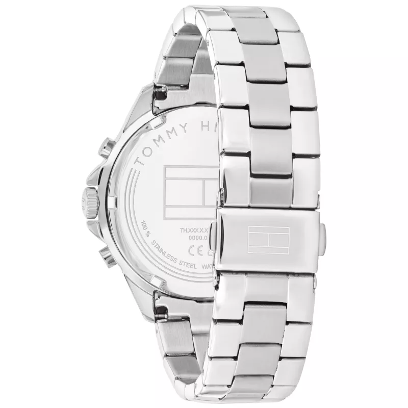 Tommy Hilfiger Damon miesten kvartsi-analogikello 40mm ruostumaton teräs sininen kellotaulu