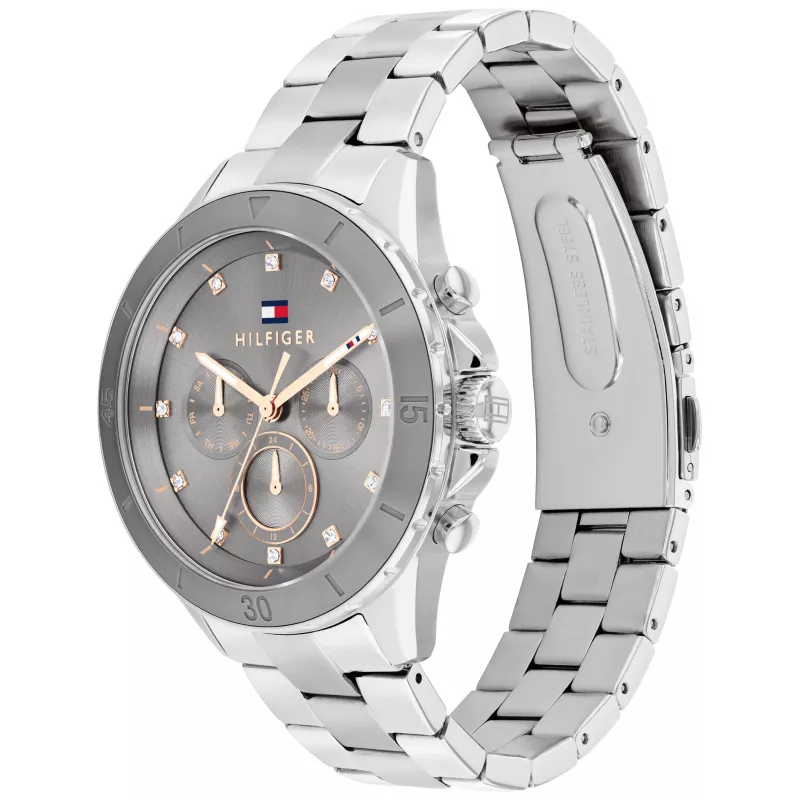 Tommy Hilfiger Damon miesten kvartsi-analogikello 40mm ruostumaton teräs sininen kellotaulu