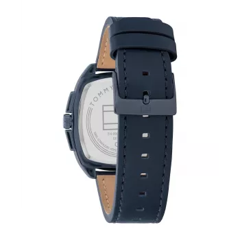 Tommy Hilfiger miesten 1710558 analoginen kvartsikello 40 mm sininen kellotaulu ruskea nahka