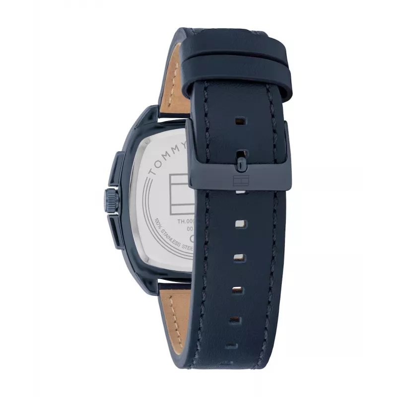 Tommy Hilfiger miesten 1710558 analoginen kvartsikello 40 mm sininen kellotaulu ruskea nahka