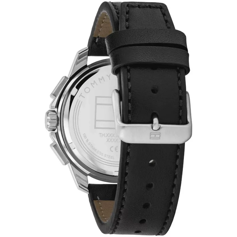 Tommy Hilfiger miesten 1710619 analoginen kvartsikello 46 mm sininen kellotaulu ruostumaton teräs