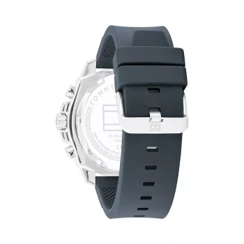 Tommy Hilfiger miesten 1710687 analoginen kvartsikello 48 mm ruostumaton teräs sininen kellotaulu