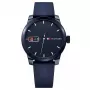Tommy Hilfiger miesten 1791381 analoginen kvartsikello 42 mm sininen kellotaulu ruskea nahka