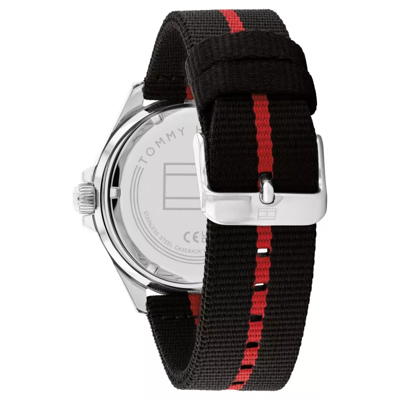 Tommy Hilfiger miesten 1792010 analoginen kvartsikello 43 mm ruostumaton teräs sininen kellotaulu
