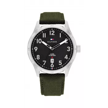 Tommy Hilfiger miesten Damon kvartsi analoginen kello 1710593 43 mm sininen kellotaulu ruostumaton teräs