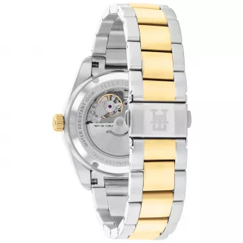 Tommy Hilfiger miesten Deacon kvartsikello 40 mm sininen kellotaulu ruostumaton teräs-mesh