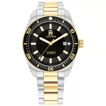 Tommy Hilfiger miesten Deacon kvartsikello 40 mm sininen kellotaulu ruostumaton teräs-mesh