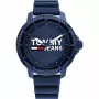Tommy Hilfiger miesten Decker kvartsikello 1792000 46 mm sininen kellotaulu ruskea nahka