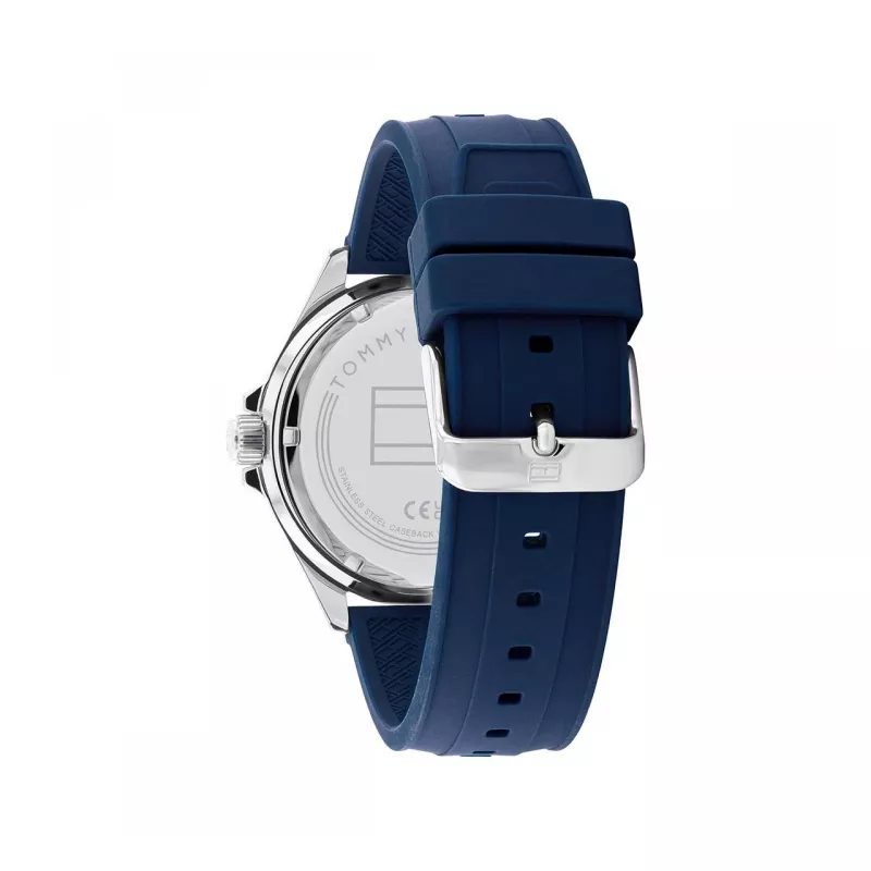 Tommy Hilfiger miesten Decker kvartsikello 1792009 43 mm sininen kellotaulu ruostumaton teräs