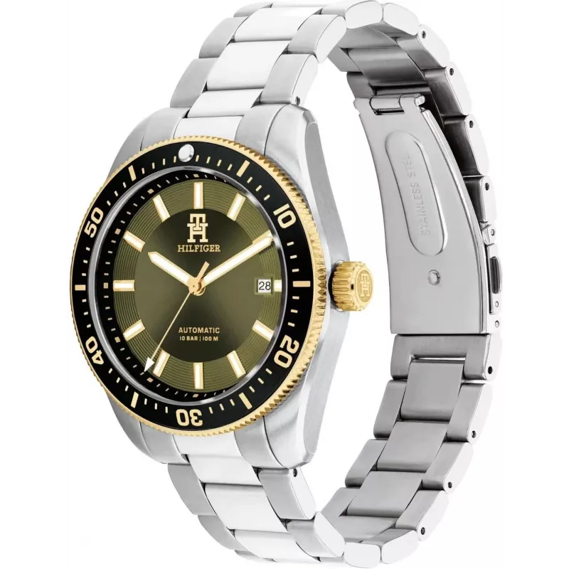 Tommy Hilfiger miesten Decker kvartsikello 1792155 40 mm sininen kellotaulu ruostumaton teräs