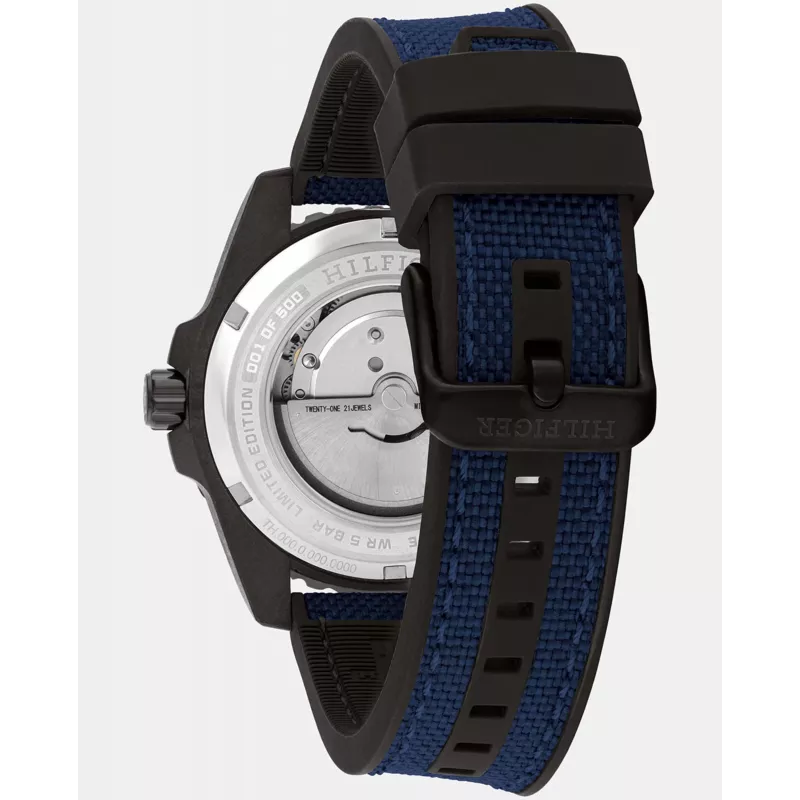 Tommy Hilfiger miesten Decker kvartsikello 1792160 42mm ruostumaton teräs sininen kellotaulu
