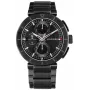 Tommy Hilfiger miesten Decker kvartsikello 44mm ruostumaton teräs sininen kellotaulu ruskea nahka