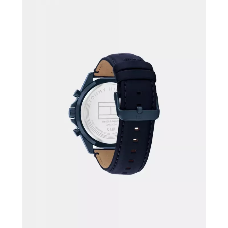 TOMMY HILFIGER miesten kello 1710655 48mm ruostumaton teräs sininen kellotaulu