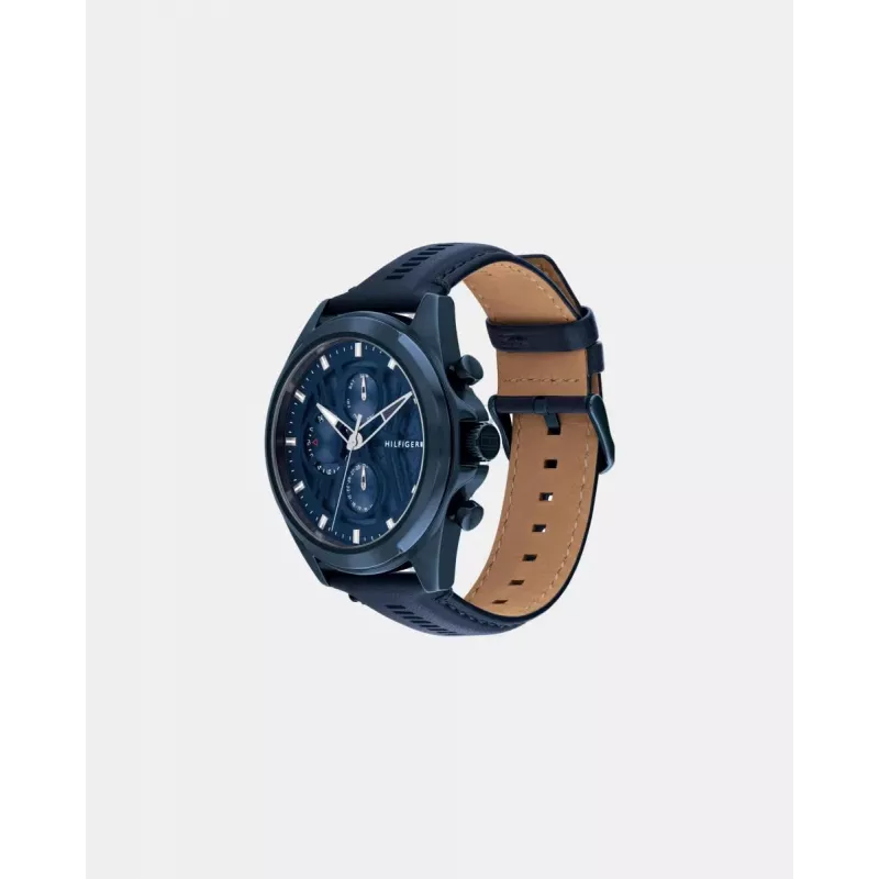 TOMMY HILFIGER miesten kello 1710655 48mm ruostumaton teräs sininen kellotaulu