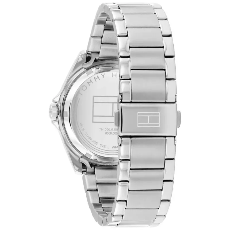 Tommy Hilfiger miesten kello 1710718 39 mm sininen kellotaulu ruskea nahkaranneke