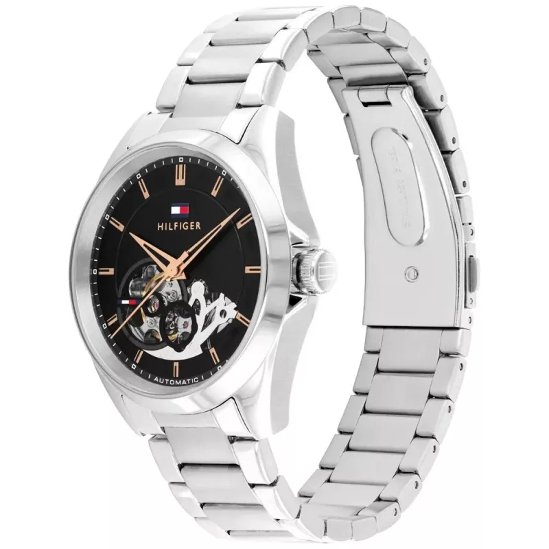 Tommy Hilfiger miesten kello 1710718 39 mm sininen kellotaulu ruskea nahkaranneke