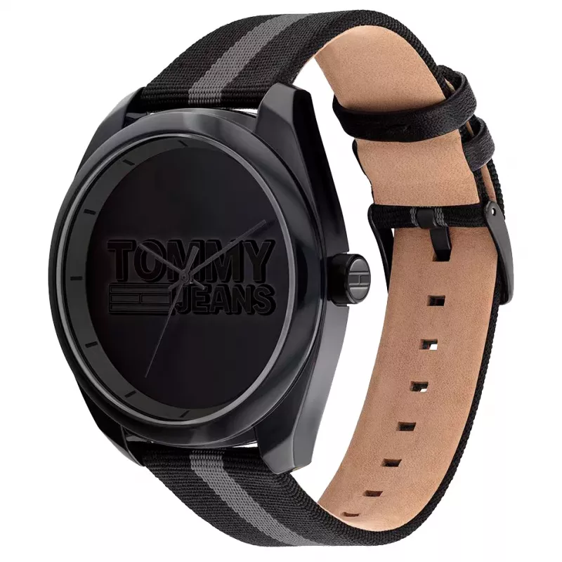 Tommy Hilfiger miesten kello 1792039 45 mm sininen kellotaulu ruskea nahka