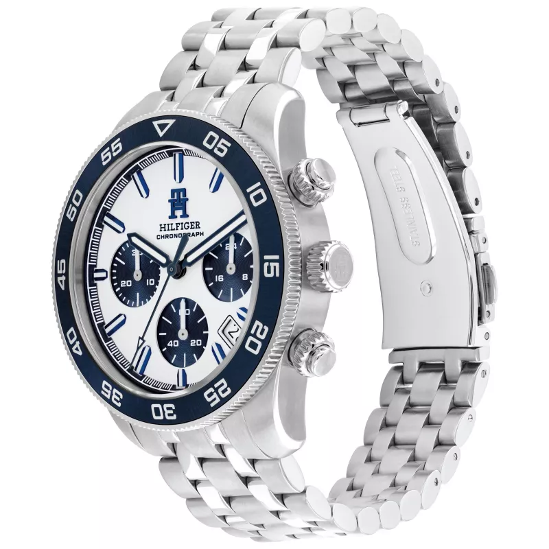 Tommy Hilfiger miesten kello 1792157 41 mm sininen kellotaulu ruskea nahka