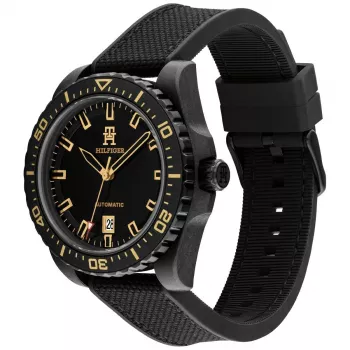 Tommy Hilfiger miesten kello 1792159 42mm sininen kellotaulu ruskea nahka