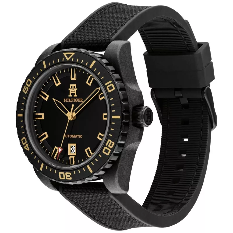 Tommy Hilfiger miesten kello 1792159 42mm sininen kellotaulu ruskea nahka