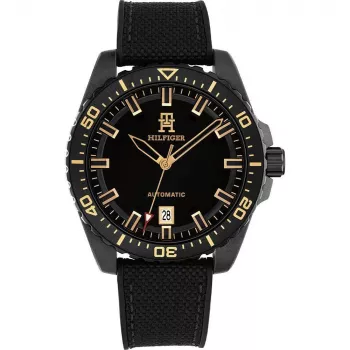 Tommy Hilfiger miesten kello 1792159 42mm sininen kellotaulu ruskea nahka