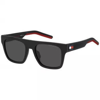 TOMMY HILFIGER TH-1976-S-BLX miesten aurinkolasit, mustat kehykset, harmaat linssit, 52/19/145 mm