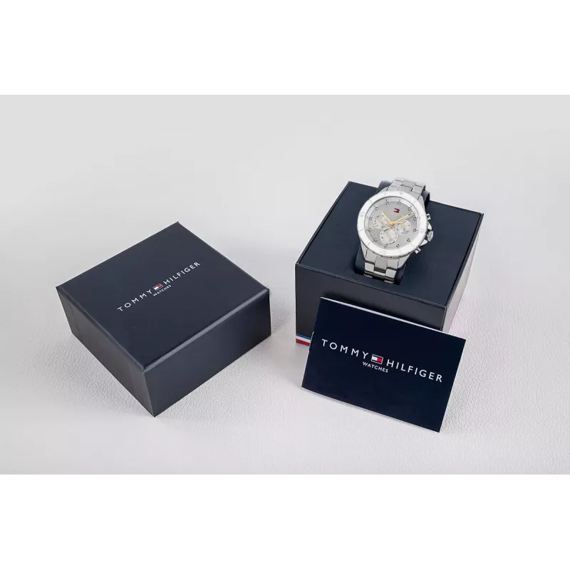 Tommy Hilfiger unisex-kello 1782707 40 mm ruostumaton teräsverkko sininen kellotaulu