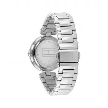 Tommy Hilfiger naisten Blake kvartsikello 32 mm hopea ruostumaton teräsverkko
