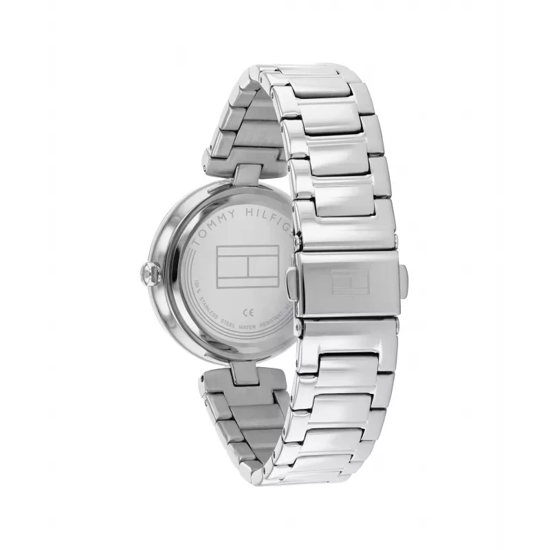 Tommy Hilfiger naisten Blake kvartsikello 32 mm hopea ruostumaton teräsverkko