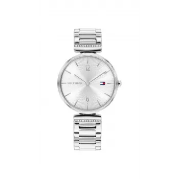 Tommy Hilfiger naisten Blake kvartsikello 32 mm hopea ruostumaton teräsverkko