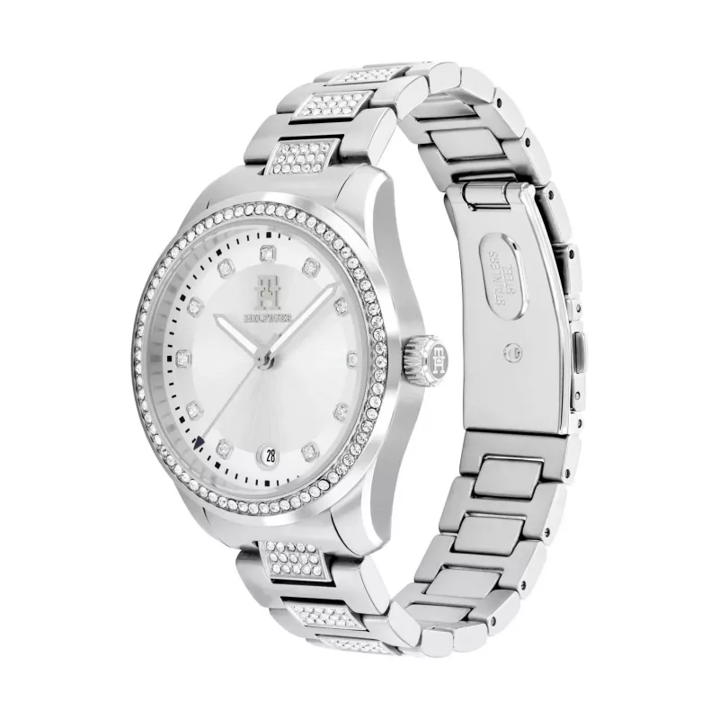 TOMMY HILFIGER naisten kello 1782757 (36 mm) - hopeinen ruostumaton teräs-mesh-ranneke