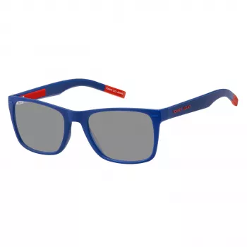 TOMMY JEANS TJ-0045-S-8RU unisex-aurinkolasit - mustat kehykset, harmaat linssit 52/19/140 mm