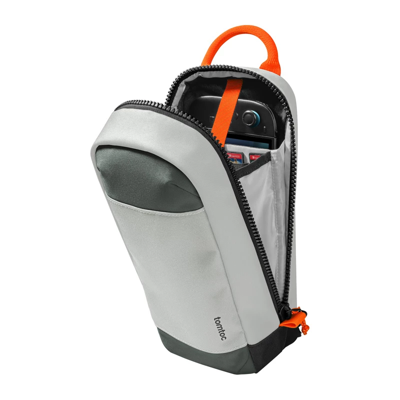 TOMTOC GameOn-G49 Switch 2 -matkalaukku, 2,3L (harmaa)
