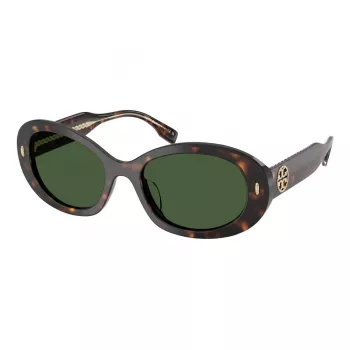 Tory Burch naisten aurinkolasit TY7214U172871 - neliömäinen/perhosmuoto, ruskeat liukuvärilinssit, 53/19/140 mm