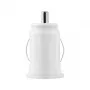 TOTI Dual USB -autolaturi Micro-USB-kaapelilla 1m 2,1A, valkoinen