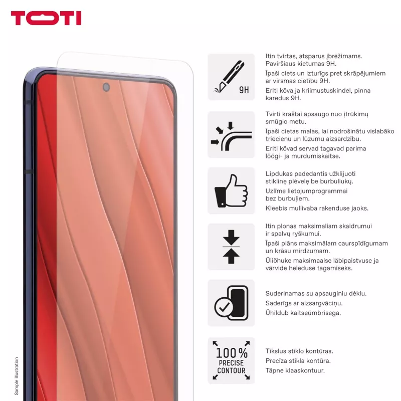 TOTI Tempered Glass 2D -näytönsuojakalvo Samsung Galaxy A37/A57/A36/A56/S24 FE/S25 FE