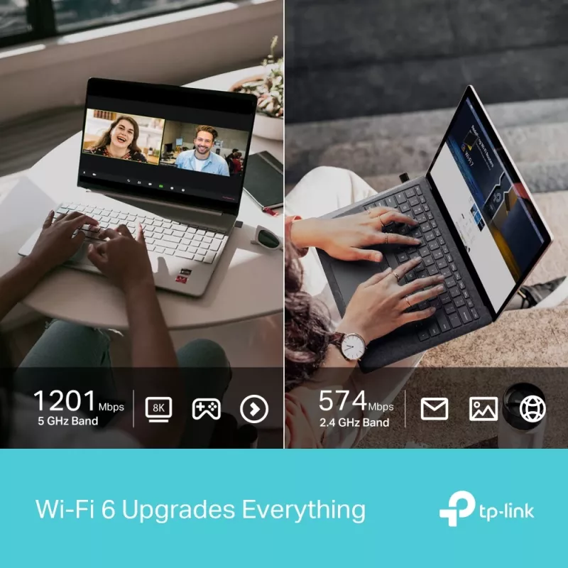 TP-LINK Archer TX1800U Nano AX1800 Dual Band Wi-Fi 6 USB-adapteri, 1,8 Gbps