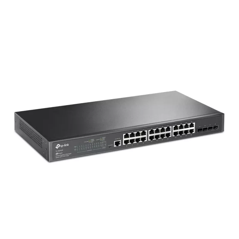 TP-Link JetStream 24-porttinen Gigabit L2 hallittava kytkin 4 SFP-paikalla