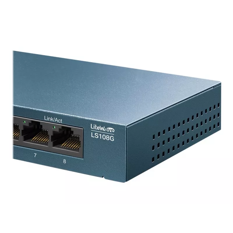 TP-Link LS108G 8-porttinen Gigabit-pöytäkytkin, hallitsematon, sininen