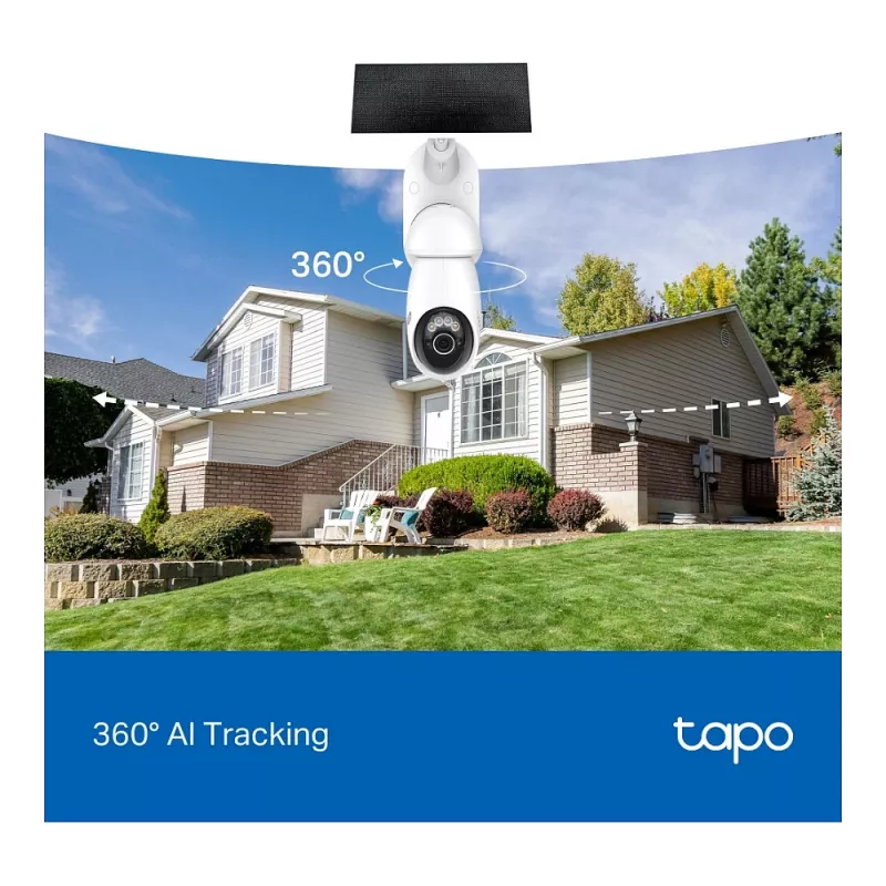TP-LINK Tapo C660 Kit 4K 8MP pan/tilt-valvontakamera aurinkopaneelilla