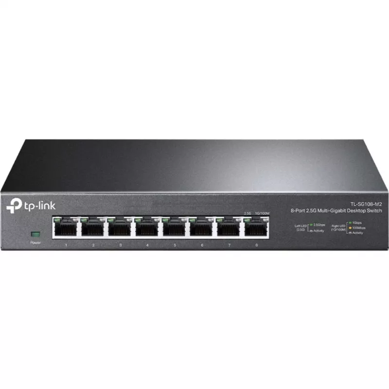 TP-LINK TL-SG108-M2 V3.0 8-porttinen 2.5G Multi-Gigabit hallitsematon kytkin