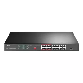 TP-Link TL-SL1218P 18-porttinen Fast Ethernet PoE+ -kytkin, 2 Gigabit ja 1 SFP